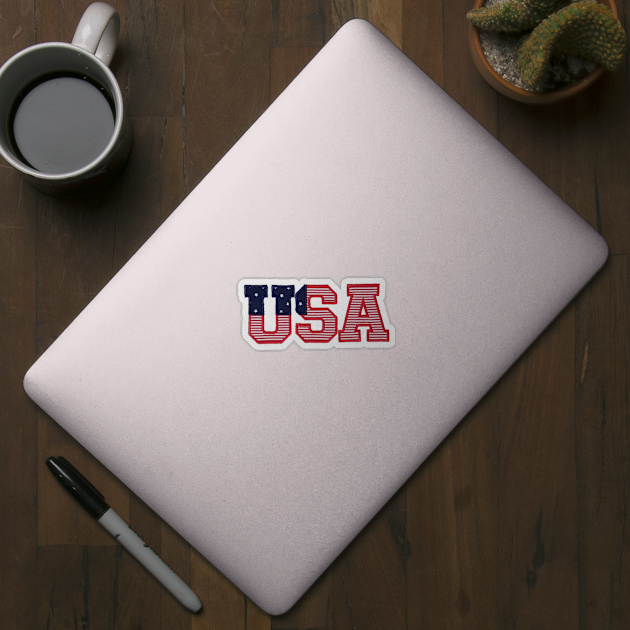 USA Embroidered Font by anacarminda